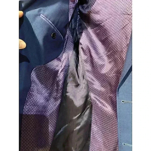 NEW Ted Baker London‎ Endurance Roger SPJ Men's Sports Blazer 38R Blue Cocktail - Picture 10 of 11